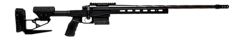horizon firearms vandal dm 22 creedmoor 18" black chrome spiral fluted threaded barrel, black chrome receiver picatinny rail, arca rail, black...