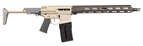 q llc honey badger *ca compliant 5.56mm 16" clear anodized cerakote aluminum receiver picatinny rail, m-lok handguard, black polymer stock, black...