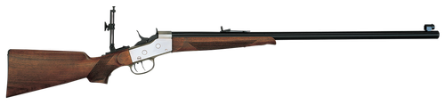 davide pedersoli rolling block creedmoor #2 full size 45-70 gov 1rd, 30" bluedrd steel barrel, blued steel receiver, walnut fixed stock, double set...