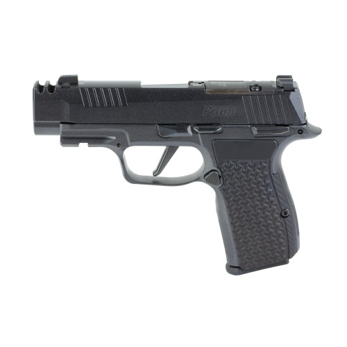 sig sauer p365 axg luxe 380 acp, 3.1" barrel, integrated compensator, optic ready, pearlescent black cerakote, 10rd