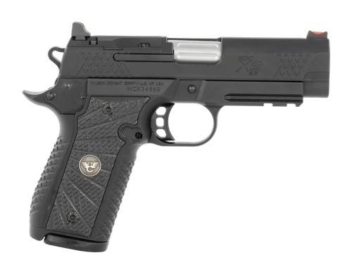 wilson combat edc x9 2.0 9mm, 4" fluted barrel, optic ready, picatinny rail, black g10 grip, 15rd