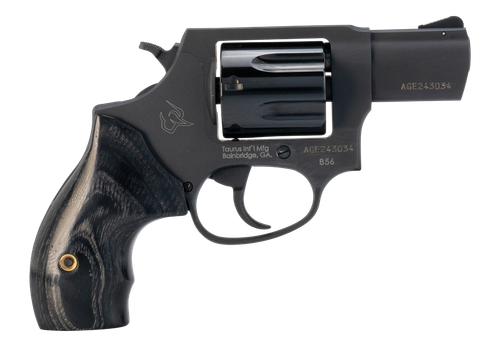 taurus 605 gentleman's carry, 357 magnum, 2" barrel, matte black, dlc cylinder, black wood grips, 5rd
