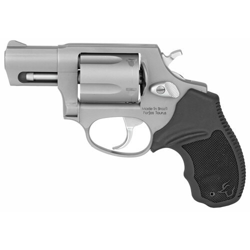 taurus 605 standard 357 magnum 2" barrel black rubber stainless steel finish, 5rd