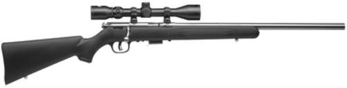 savage 93 fvss xp with scope bolt 22 wmr 21" barrel, synthetic black stock stai, 5rd