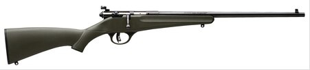 savage rascal single shot youth .22, 16" barrel, green synthetic stock