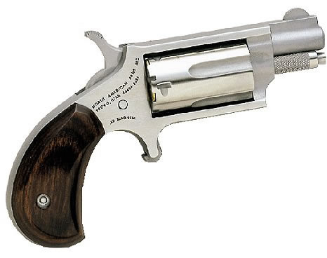 naa 22ms 22 mag mini revolver 1.12" 5rd rosewood grip stainless