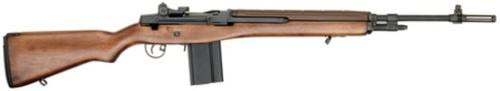 springfield m1a standard sa 308 win/7.62mm, 22" national match barrel, walnut stock, blued, loaded, 10rd