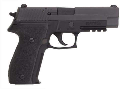 sig p226 9mm 4.4in mk25 black da/sa siglite polymer grip (2) 10rd steel mag usn anchor uid ca compliant phos. 