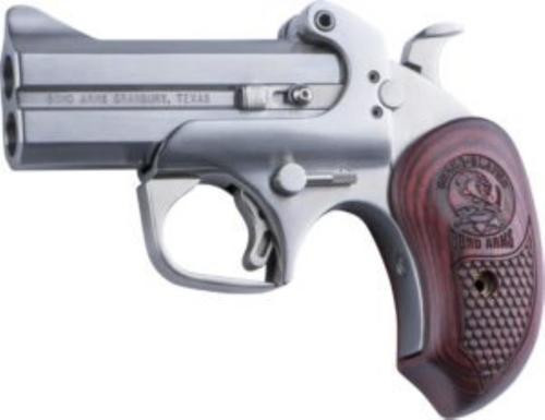 bond arms snake slayer .45 colt/410 3.5" barrel ss finish extended rosewood grips 2 shot