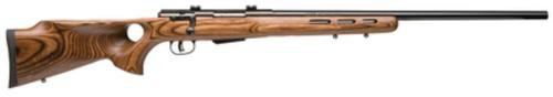 Savage Model 25 Lightweight Varminter T .22 Hornet 24 Inch Barrel Satin Blue Finish Detachable Box Magazine Brown Laminate Thumbhole Stock 4 Round