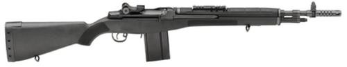 springfield m1a scout squad 7.62x51mm 18" barrel w/muzzle brake, picatinny rail, fixed black synthetic stock, 10 rd