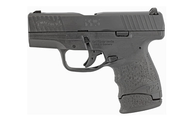 walther pps m2 9mm, 3.2" barrel, 3-dot adj. rear, black tenifer, 7rd mag