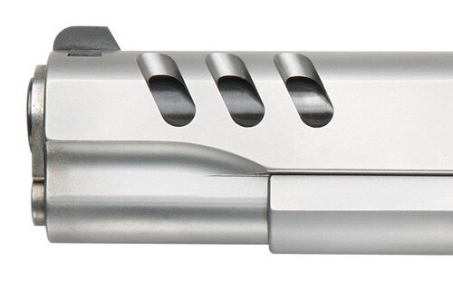 smith & wesson 1911 custom performance center 45 acp 5" ss throated barrel g10 custom grip