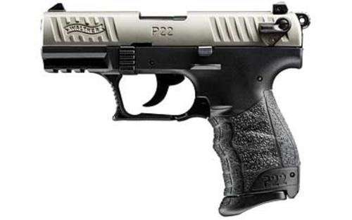 walther p22 .22 l.r. ca nickel 10 round, 2 mags
