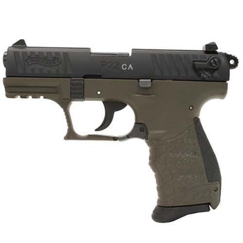 walther p22 .22 l.r. ca military 10rd, 2 mags ca approved