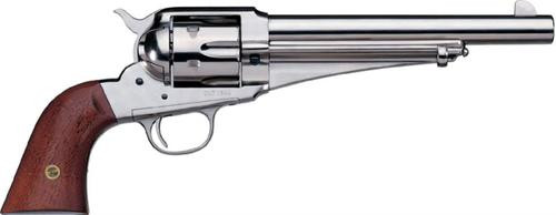 uberti 1875 army outlaw revolver, .45 colt, 7.5", nickel finish, walnut grip