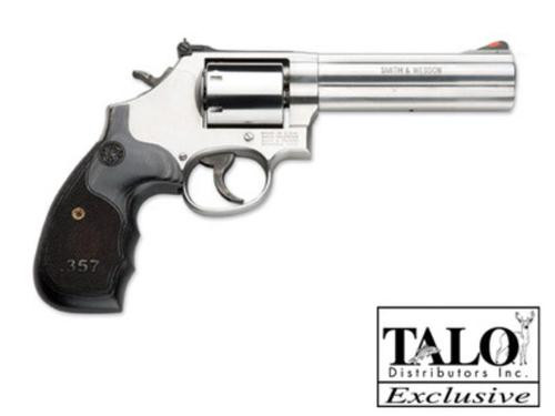 smith & wesson 686 plus 3-5-7 magnum series 357 mag/.38 spec +p 5" barrel white outline rearsight 7rd