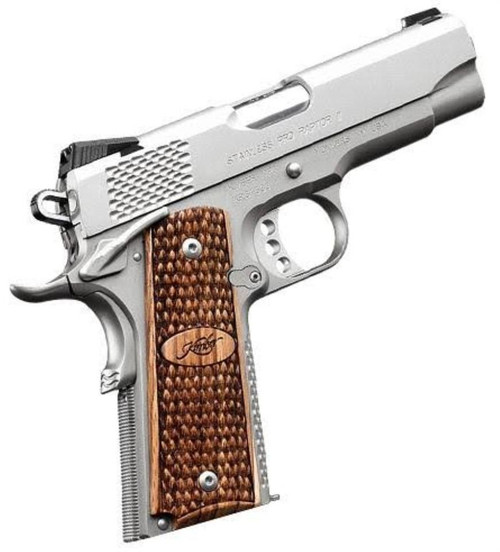 kimber stainless pro raptor ii, 9mm, 4", satin stainless steel
