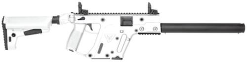 kriss inc, vector crb gen 2, matic , 9mm, 16" threaded barrel, 1:10 twist, cerakote finish, alpine white, 6 position adjustable stock, flip up sights...