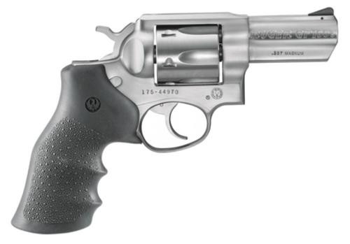 ruger gp100, 6 round 357 magnum, fixed sights/stainless finish & 3" heavy barrel