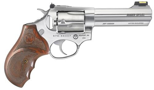 ruger sp101 match champion .357 magnum/.38 special 4" ss barrel fiber optic front sight 5 round