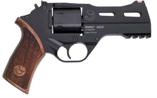 chiappa rhino 40ds, .357 mag, 4" barrel, black, adjustable sights