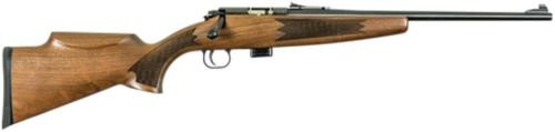 keystone crickett gen 2 model 722 compact 22lr 16.25" barrel blue finish deluxe walnut stock 7rd