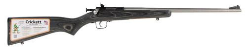 keystone crickett 22lr ss/black laminate
