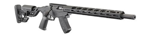 ruger precision rimfire .22 win mag 18" barrel, synthetic adjustable black stock, 15rd mag