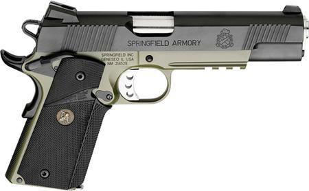 springfield 1911 loaded operator, 45 acp, 5", od green, ca compliant