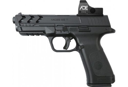 girsan mc28sa-tv 9mm, 4.25" barrel, ade red dot, polymer, black, 17rd