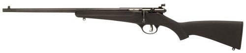 savage rascal youth 22 lr 1rd 16.13" matte black sporter barrel, matte black carbon steel receiver, black fixed synthetic stock, left hand