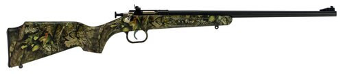 crickett synthetic 22 lr, 16.125" barrel, synthetic mossy oak break-up stock, blued