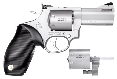 taurus 692 standard revolver, .357/.38,/9mm, 3" barrel, 7rd, stainless finish