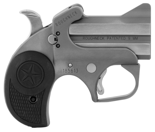 bond arms roughneck 9mm, 2.5" barrel, bead blasted stainless steel, 2rd