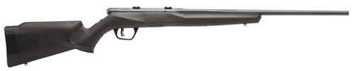 savage b22 f .22 lr, 21" barrel, synthetic black stock, carbon steel, blued, left-handed, 10rd