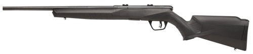 savage b17 compact .17 hmr, 18" barrel, synthetic black stock, blued, 10rd