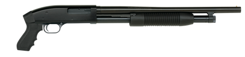 maverick model 88, cruiser 12 ga, 3" chamber, 18.5" cylinder barrel, blue finish, black synthetic pistol grip, 6rd, bead sight