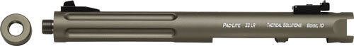 tactical solutions pac-lite ruger mark i,ii,iii, 6" fluted matte od green barrel 22lr
