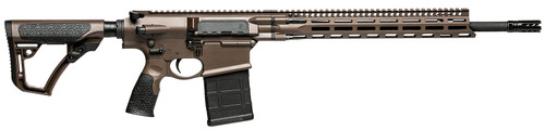 daniel defense dd5 v4 762x51, 18" chf barrel, 1:11" twist, 5/8x24" thread, brown finish, daniel defense furniture, m-lok rail, fully ambidextrous...