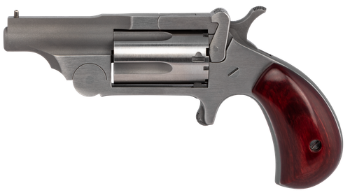 naa ranger ii 22 lr/22 mag combo, 1.63" barrel, stainless, rosewood bird's head grip, 5rd