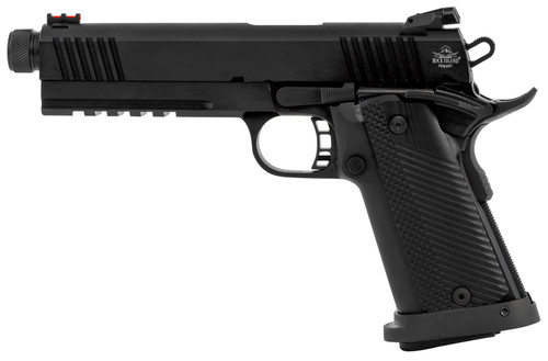 rock island armory 1911 tac ultra 10mm, 5.5" threaded barrel, fiber optic, black, 16rd