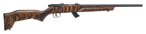 savage mark ii 22lr, 18" barrel, brown finish, laminate stock, 2 pc weaver base, 10rd