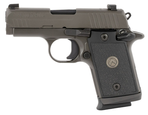 sig p938, legion, massachusetts compliant, sao, sub-compact, 9mm, 3" barrel, alloy, legion gray, black g10 grips, xray3 night sights, ambidextrous...