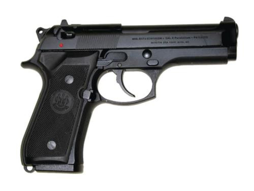 beretta 92fs 9mm, 4.9" barrel, black dot sights, 10rd ca compliant