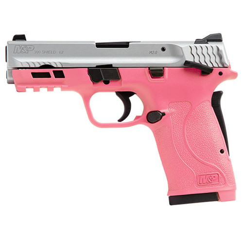 smith & wesson m&p shield ez .380 acp, 3.6" barrel, prison pink, silver slide, 8rd