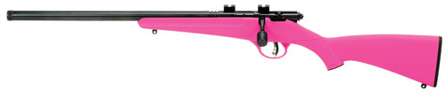 savage rascal fv-sr 22 lr, 16" barrel, pink, left hand, 1rd