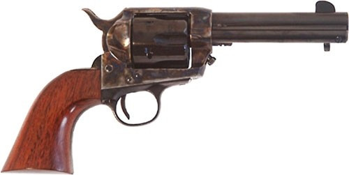 cimarron frontier 45 colt, 4 3/4" barrel, color casehardned, walnut, blued, 6rd
