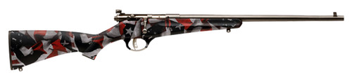 savage rascal youth .22 lr, 16.13" barrel, blued, american flag stock, 1rd