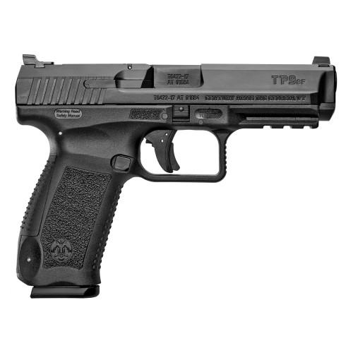canik tp9sf 9mm, 4.46" barrel, warren tactical sights, black, 18rd